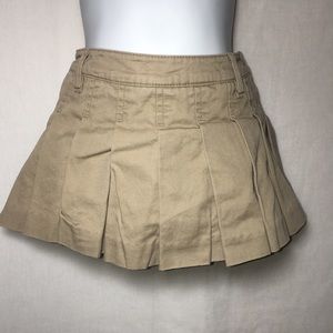 RALPH LAUREN Pleated Khaki Skirt Size 12 Months